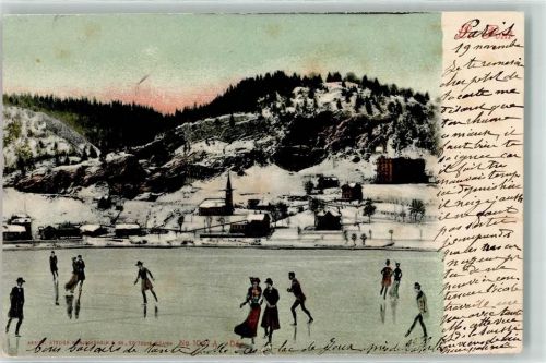 Le Pont 1905 Schlittschuhläufer Winter