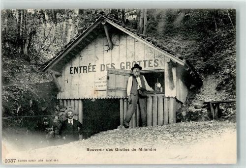 Boncourt 1904 Grottes de Milandre Eingang
