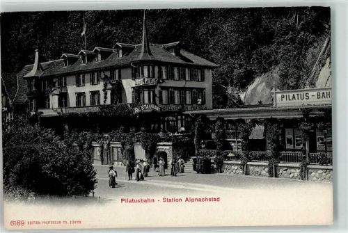 Alpnachstad Pilatusbahn Bahnhof Hotel Pension Pilatus