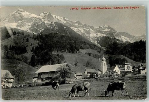 Melchtal 1910 Nünalphorn Hutstock Barglen Kühe
