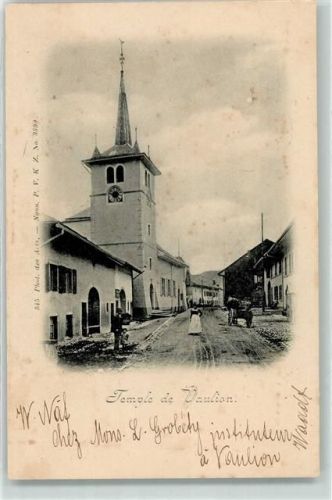 Vaulion 1900 Temple Kirche