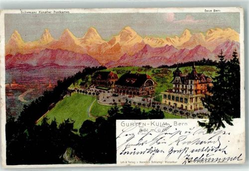 Gurten Kulm 1910 Alpen