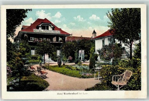 Lyss Hotel Worbenbad Garten Turm Springbrunnen