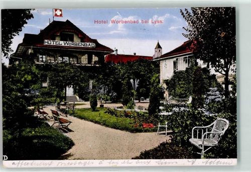 Lyss 1916 Hotel Worbenbad Turm Garten