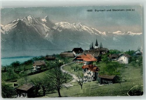 Sigriswil Stockhorn Kirche Pension Alpenruhe Thunersee