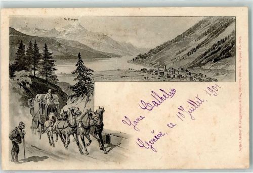 1901 Piz Marqus Postkutsche