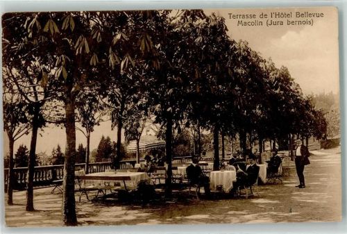 Magglingen Terrasse de l`Hotel Bellevue