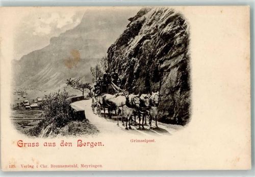 Grimsel Grimselpost Postkutsche