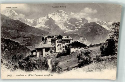 Isenfluh 1908 Mönch Jungfrau Hotel Pension Jungfrau