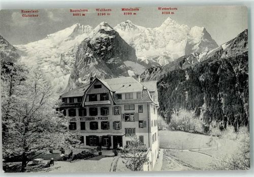 Hasliberg Hohfluh WinterHotel Wetterhorn Rosenlaui Gletscher Rosenhorn Wellhorn Mittelhorn Wetterhorn