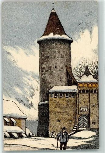 Romont FR 1913 Winter