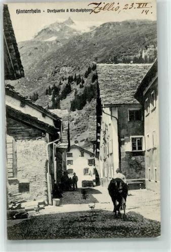Hinterrhein 1914 Kirchalphorn Kuh