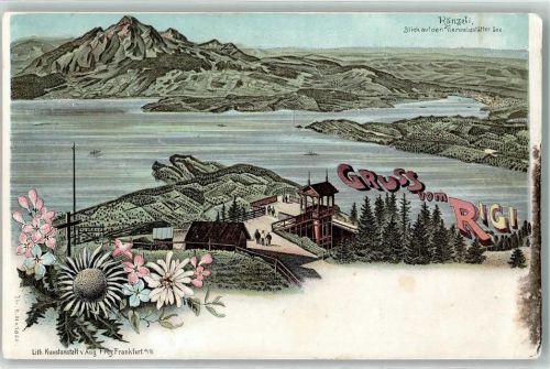 Rigi Känzeli 1899 Blick auf den Vierwaldstätter See
