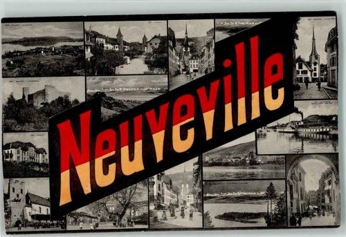 La Neuveville 1912 Seitenraddampfer