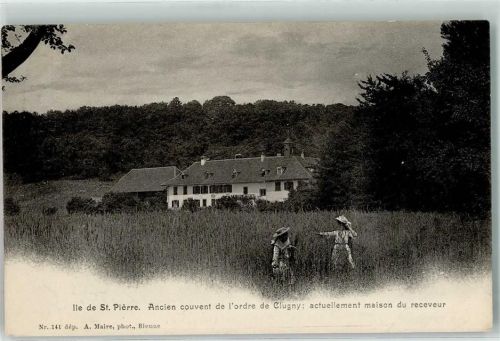 St. Petersinsel 1904 Ancien couvent de l`ordre de Clugny actuellement maison du receveur