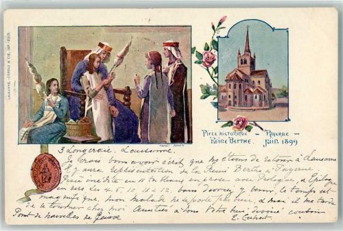 Payerne 1899 Piece Historique Reine Berthe Spindel