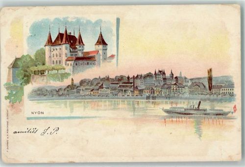 Nyon 1905 Seitenraddampfer A.S.