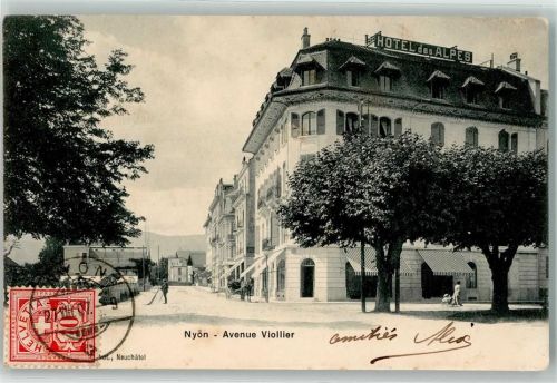 Nyon 1907 Hotel des Alpes Avenue Viollier