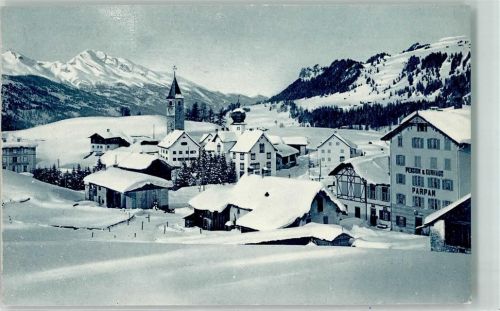 Parpan 1903 Winter Pension u. Kurhaus