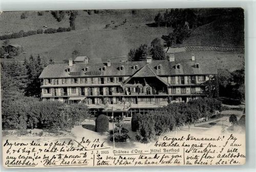 Château-d´Oex 1906 Hotel Berthod