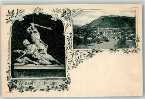 Stans 1900 Winkelried Denkmal