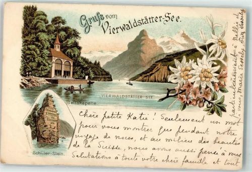 Seelisberg 1897 Tellkapelle Schillerstein das Rütli Vierwaldstättersee