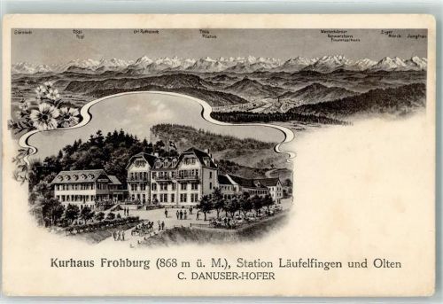Olten 1905 Kurhaus Frohburg Station Läufelfingen