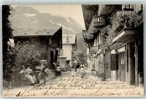 Champéry 1906 la Rue Kinderwagen