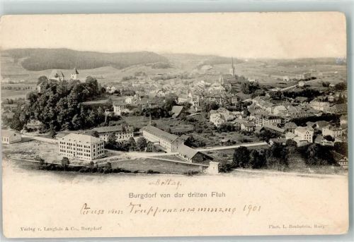 Burgdorf 1901 von der dritten Fluh