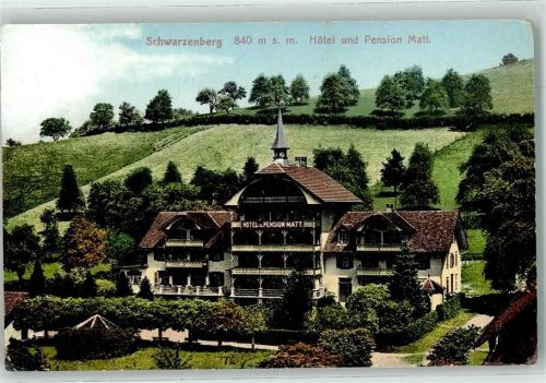 Schwarzenberg LU 1913 Hotel und Pension Matt