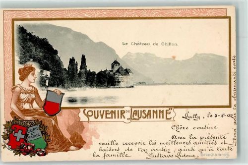 Chillon 1902 le Chateau de Chillon Wappen