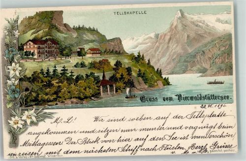 Sisikon 1896 Tellskapelle Vierwaldstättersee