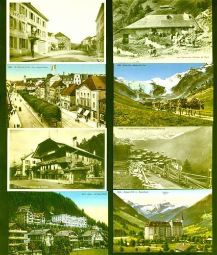 Schweiz gemischtes Lot mit 350 AK´s, 1905-1940, große Auswahl und tolle Motive; in bester Erhaltung