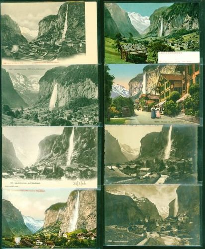 Lauterbrunnen Lot mit 23 AK, 1903-1933; gute Erhaltung, teils gelaufen
