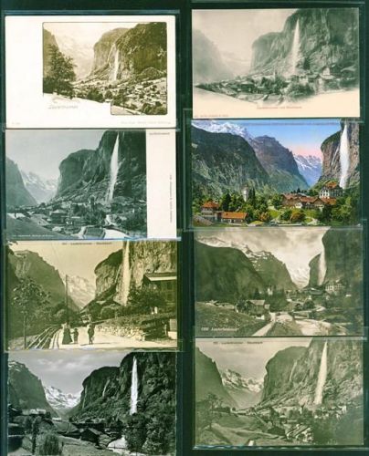 Lauterbrunnen Lot mit 28 AK, 1902-1940; überwiegend gute Erhaltung, größtenteils gelaufen