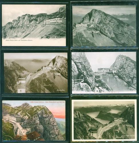 Pilatus Lot mit 6 AK, ca. 1913-1932; gute Erhaltung, wenige gelaufen