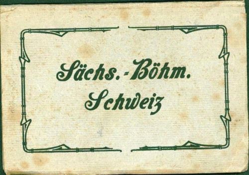 Sächs. Böhm Leporello mit 5 AK´s, ca. um 1930; überwiegend gute Erhaltung, nicht gelaufen