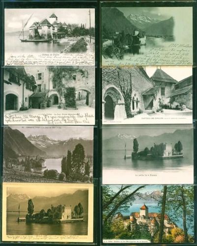 Chillon teils mit Umgebung Lot mit 23 AK, 1898-1926; gute Erhaltung, größtenteils gelaufen