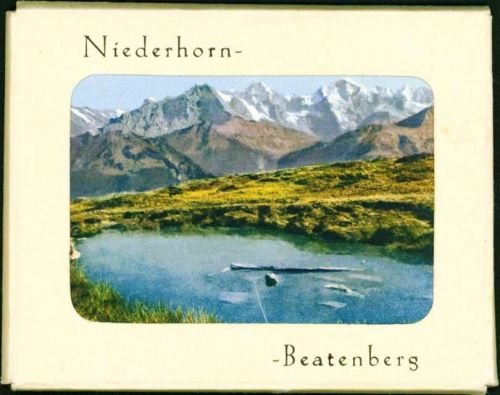 Beatenberg und Niederhorn Lot mit 10 Aufnahmen (klein) vollständiges Set in Original Mappe; gute Erhaltung