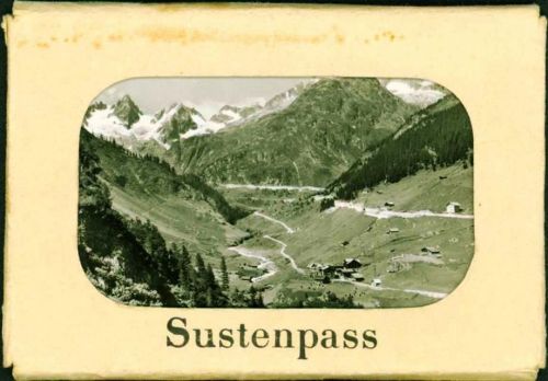 Sustenpass Lot mit 10 Kleinfotos vollständiges Set in Original Mappe; gute Erhaltung