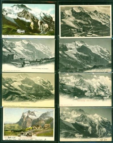 Kleine Scheidegg Lot mit 18 AK, ca. 1902-1940: gute Erhaltung, teils gelaufen