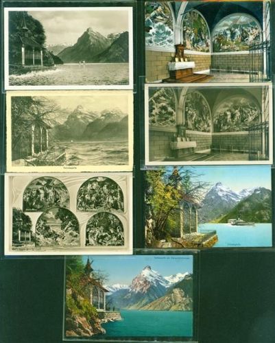 Tellskapelle Lot mit 7 AK, ca. 1912-1937; überwiegend gute Erhaltung, größtenteils gelaufen
