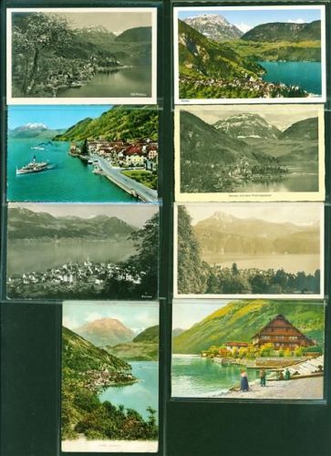 Gersau Lot mit 8 AK, ca. 1908-1945; überwiegend gute Erhaltung, teils gelaufen