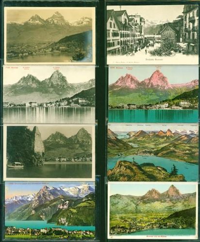 Brunnen Lot mit 29 AK, ca. 1903-1922; überwiegend gute Erhaltung, teils gelaufen