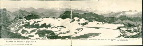 Rochers de Naye Panorama, hält durch Klebeband zusammen siehe Rückseite