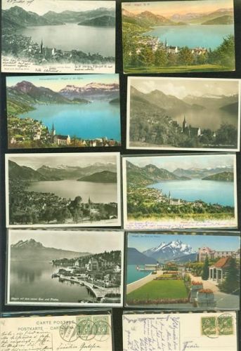 6353 Weggis Posten 21 bis 100 AK Lot mit 26 AK