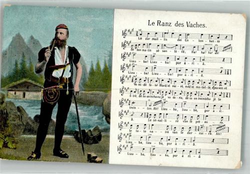 1916 Tracht Pfeife Le Ranz des Vaches