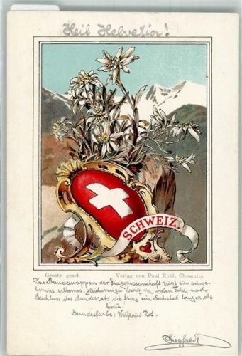 Wappen Heil Helvetia Edelweiß