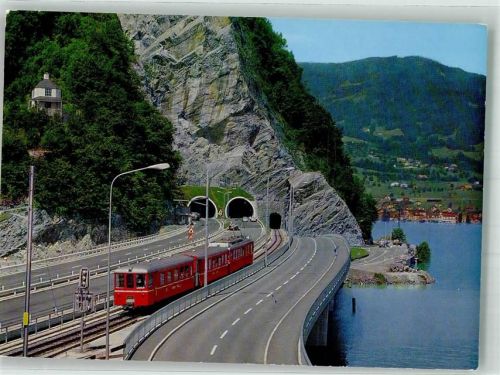 Stansstad 1977 Eisenbahn Acheregg Brücke