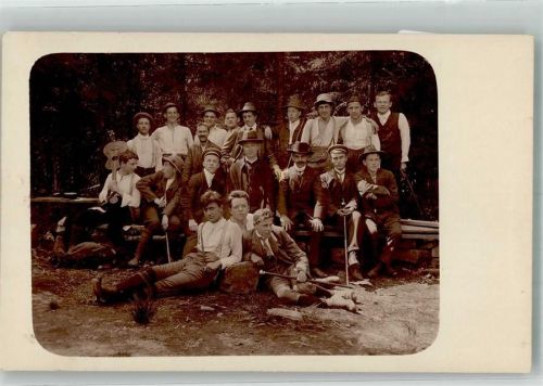 La Mure Ort handschriftlich Gruppenfoto